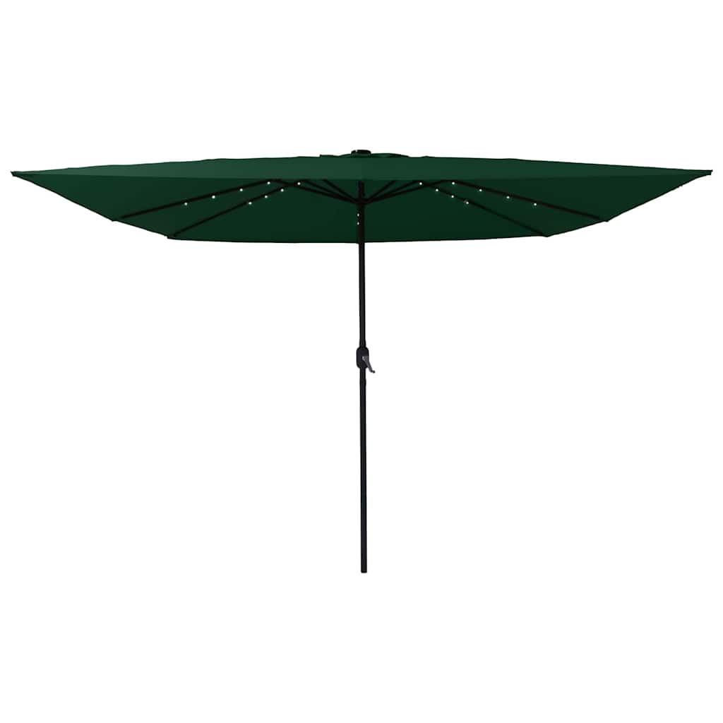 Garden Parasol Green and Black 295 x 295 x 245 cm