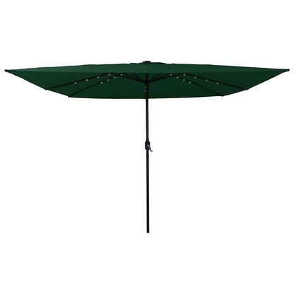 Garden Parasol Green and Black 295 x 295 x 245 cm