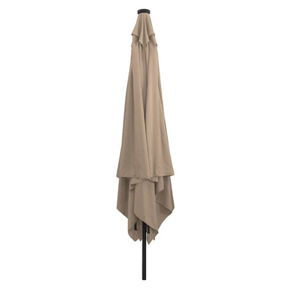 Garden Parasol Taupe and Black 295 x 295 x 245 cm