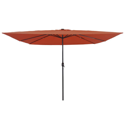 Garden Parasol Red and Black 295 x 295 x 245 cm