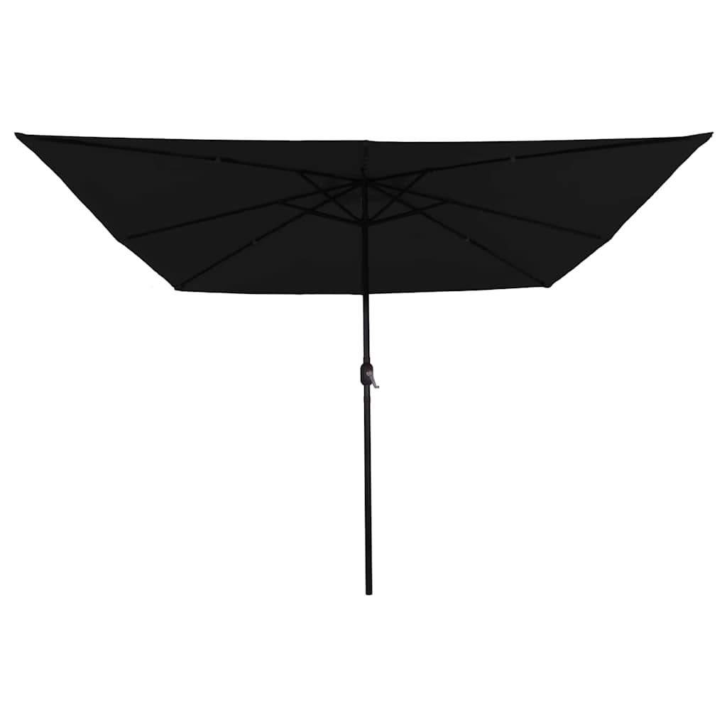 Garden Parasol Black 295 x 295 x 245 cm Polyester and Steel