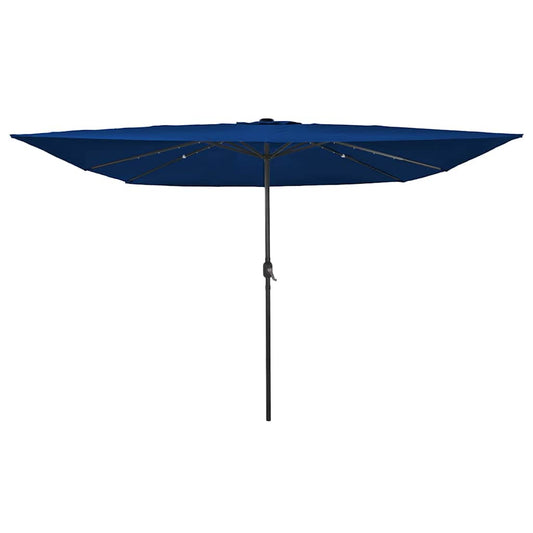 Garden Parasol Blue and Black 295 x 295 x 245 cm