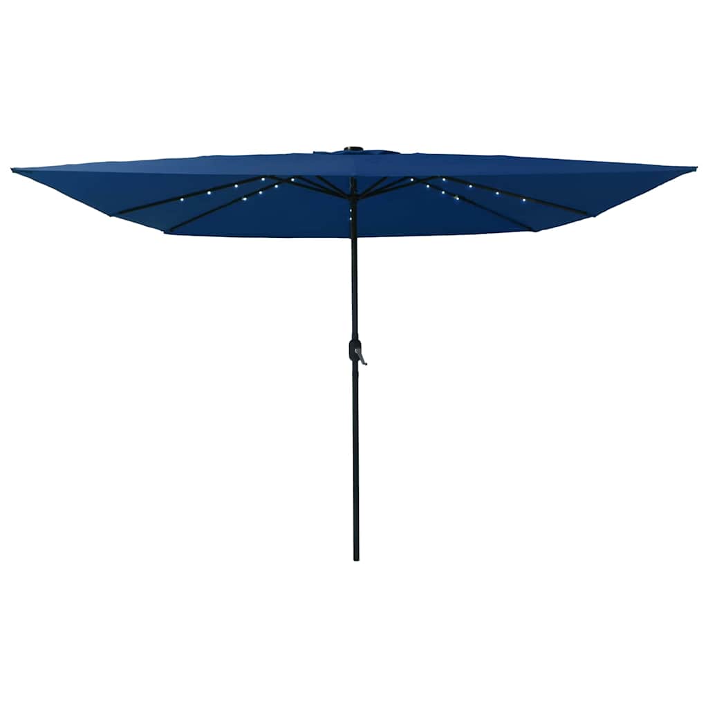 Garden Parasol Blue and Black 295 x 295 x 245 cm
