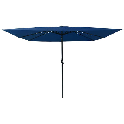 Garden Parasol Blue and Black 295 x 295 x 245 cm