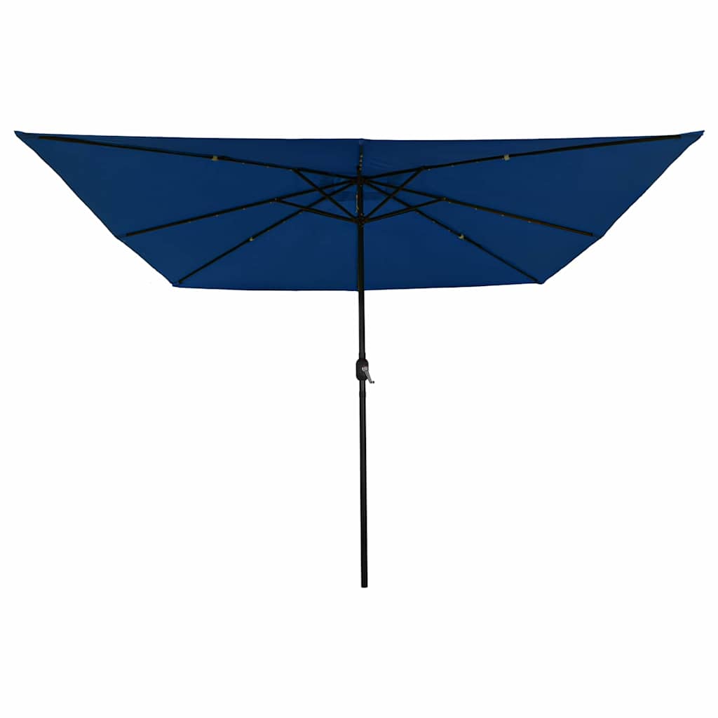 Garden Parasol Blue and Black 295 x 295 x 245 cm