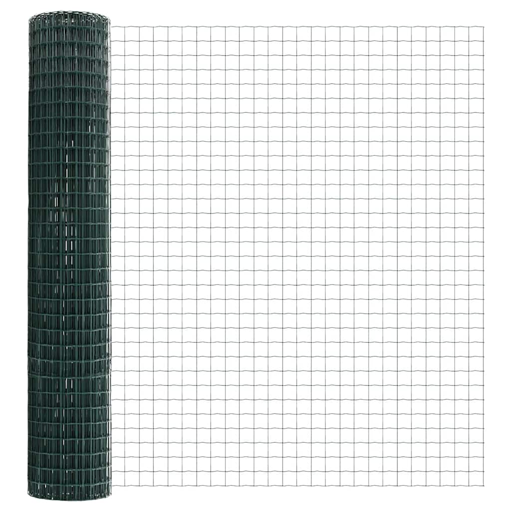 Euro Fence Green 1.5 x 10 m PVC-coated iron