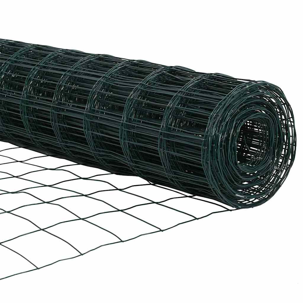Euro Fence Green 1.5 x 10 m PVC-coated iron