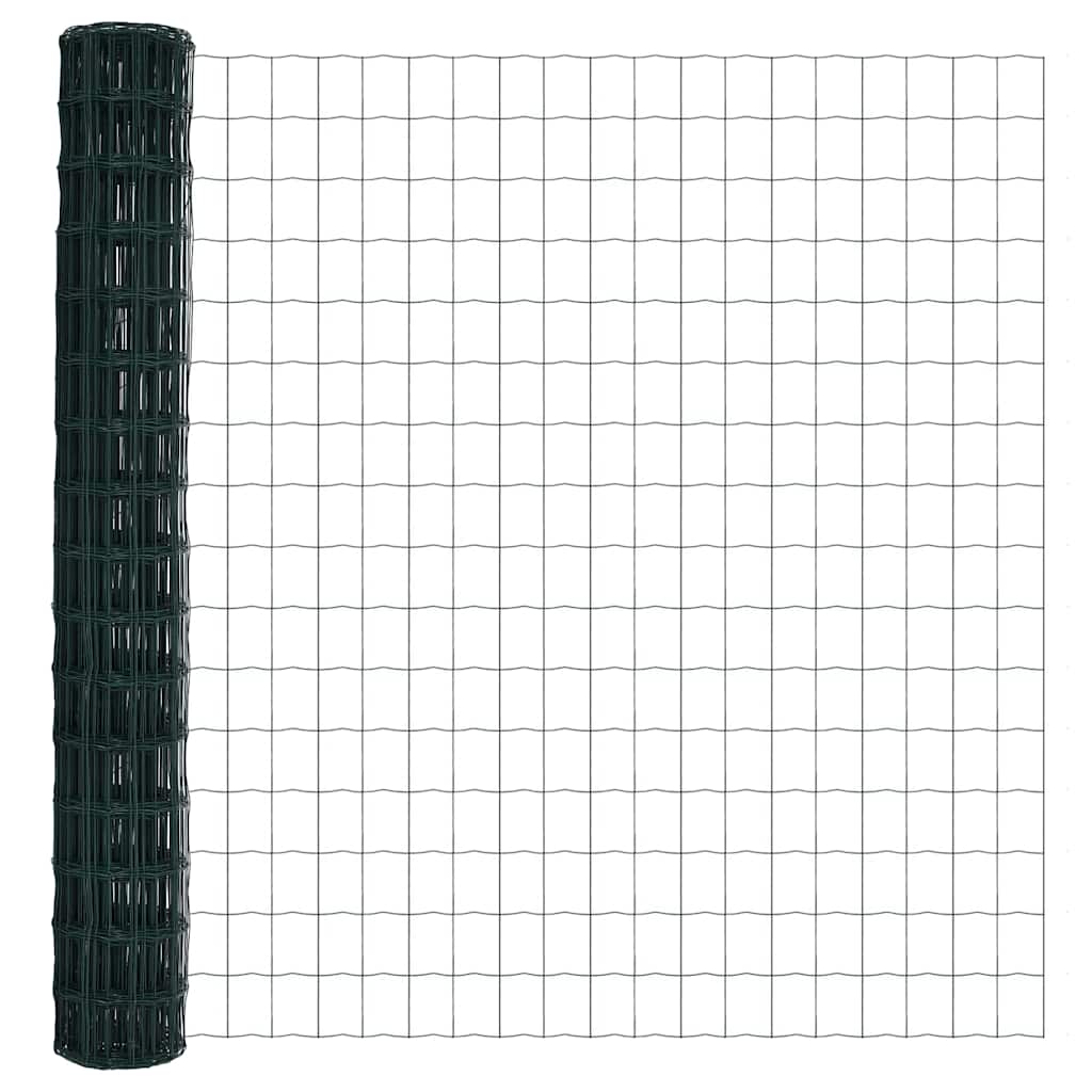 Euro Fence Green 1.5 x 10 m PVC-coated iron