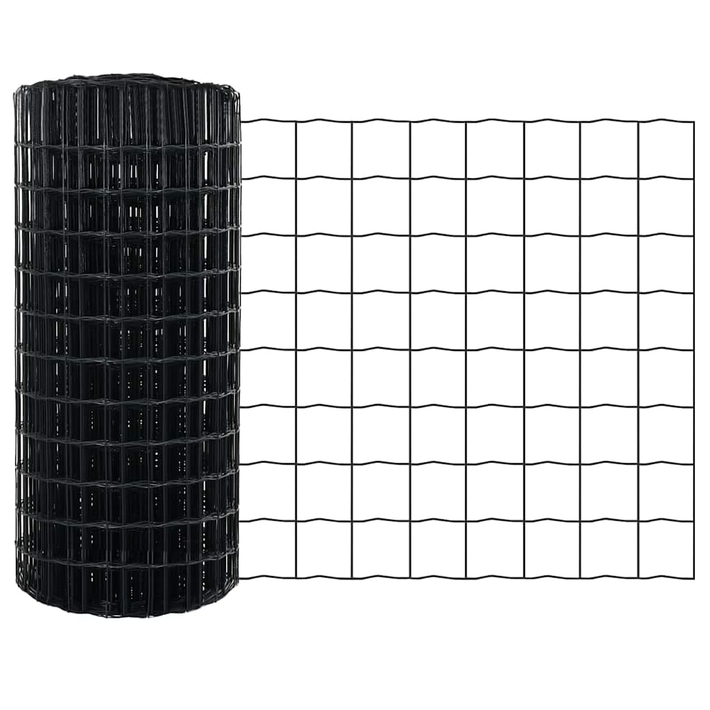 Euro Fence Grey 0.8 x 10 m PVC-coated iron