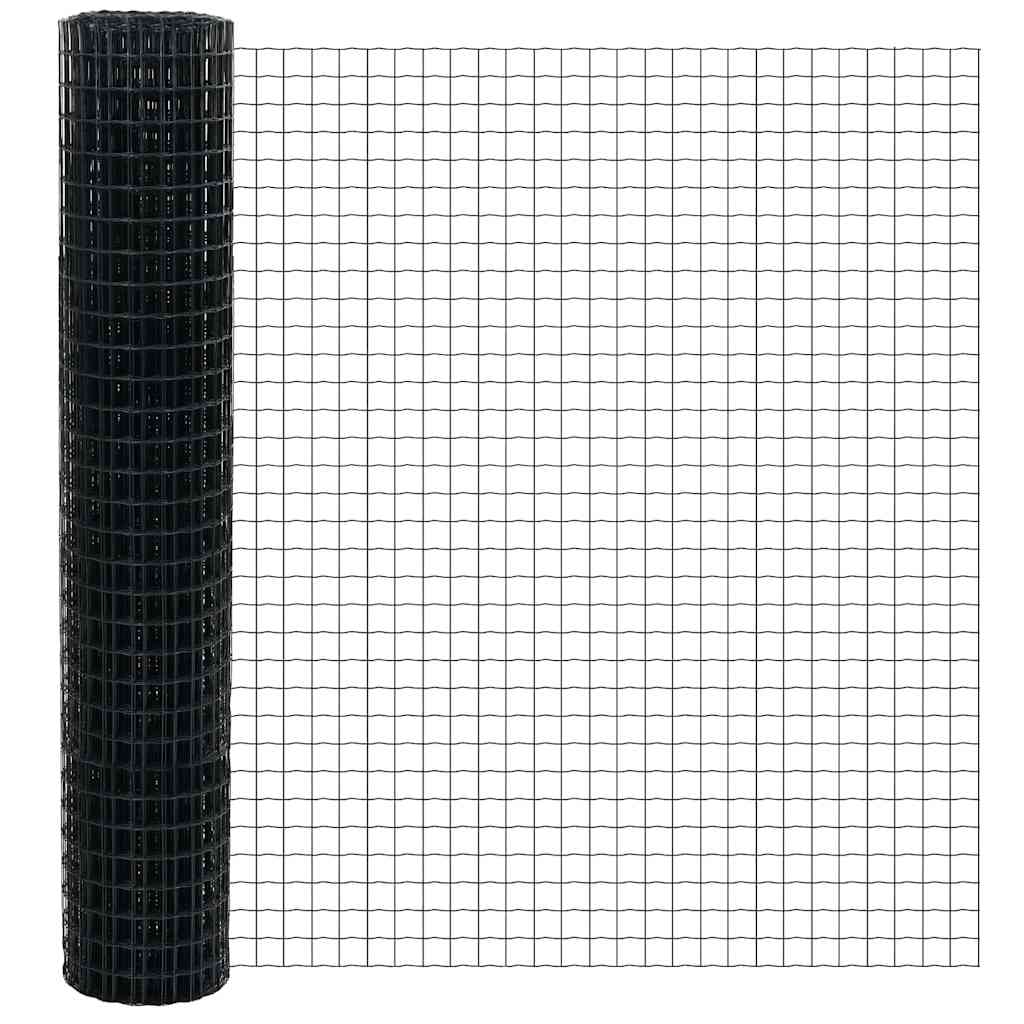 Euro Fence Grey 1.6 x 10 m PVC-coated iron