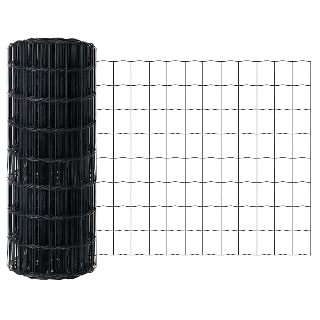 Euro Fence Grey 0.6 x 10 m PVC-coated iron