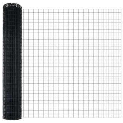 Euro Fence Grey 1.5 x 10 m PVC-coated iron