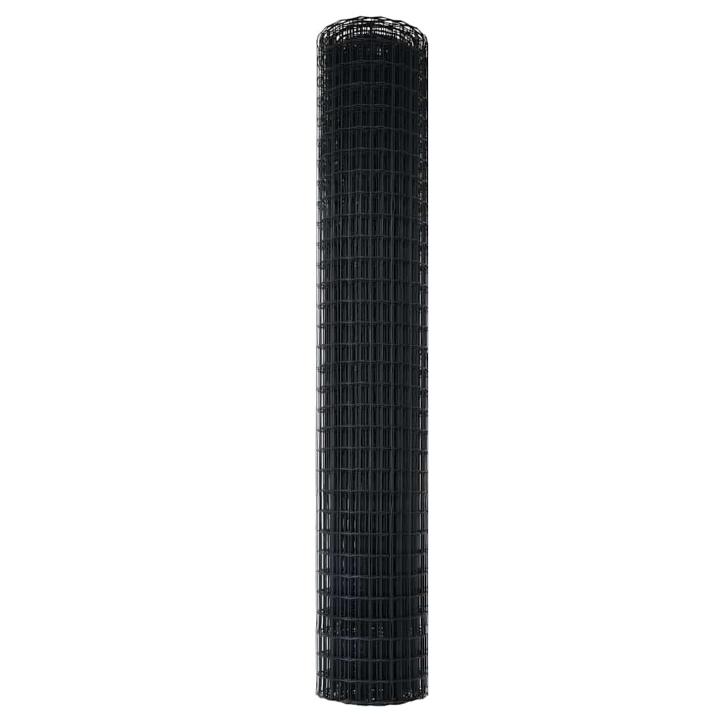 Euro Fence Grey 1.5 x 10 m PVC-coated iron