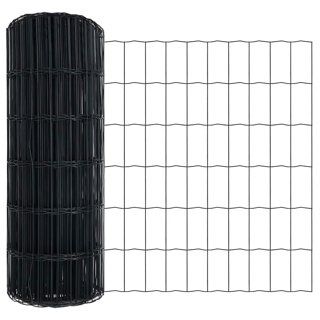 Euro Fence Grey 0.6 x 10 m PVC-coated iron