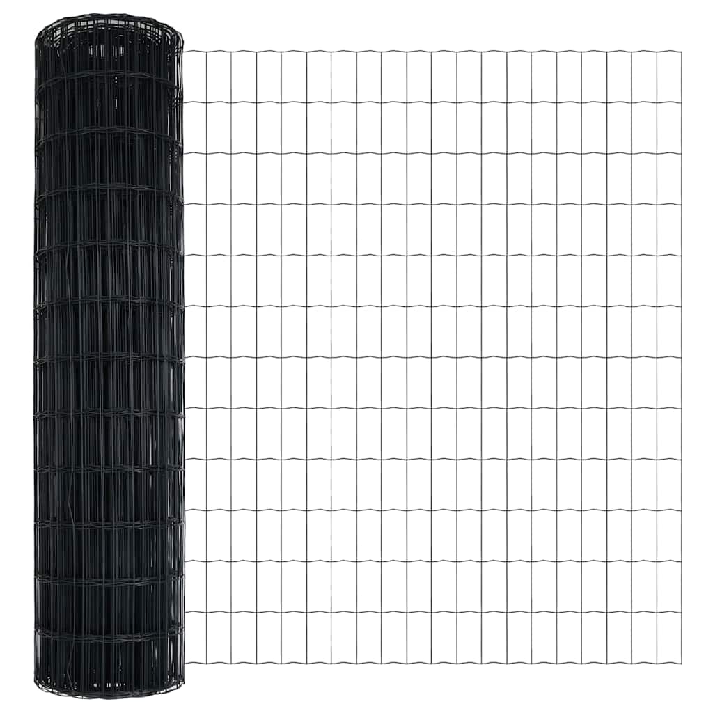 Euro Fence Grey 1.2 x 10 m PVC-coated iron
