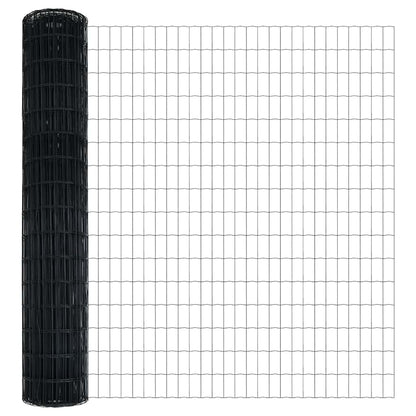 Euro Fence Grey 1.5 x 10 m PVC-coated iron