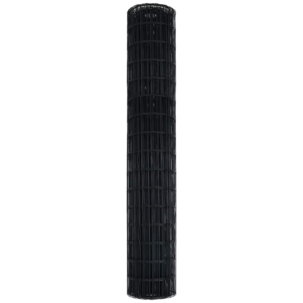 Euro Fence Grey 1.5 x 10 m PVC-coated iron