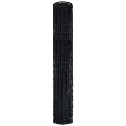Euro Fence Grey 1.5 x 10 m PVC-coated iron