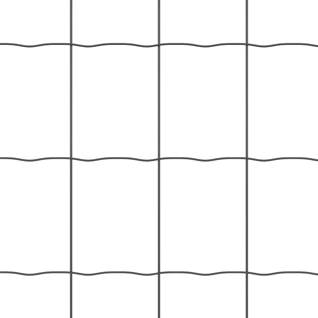 Euro Fence Grey 0.8 x 10 m PVC-coated iron