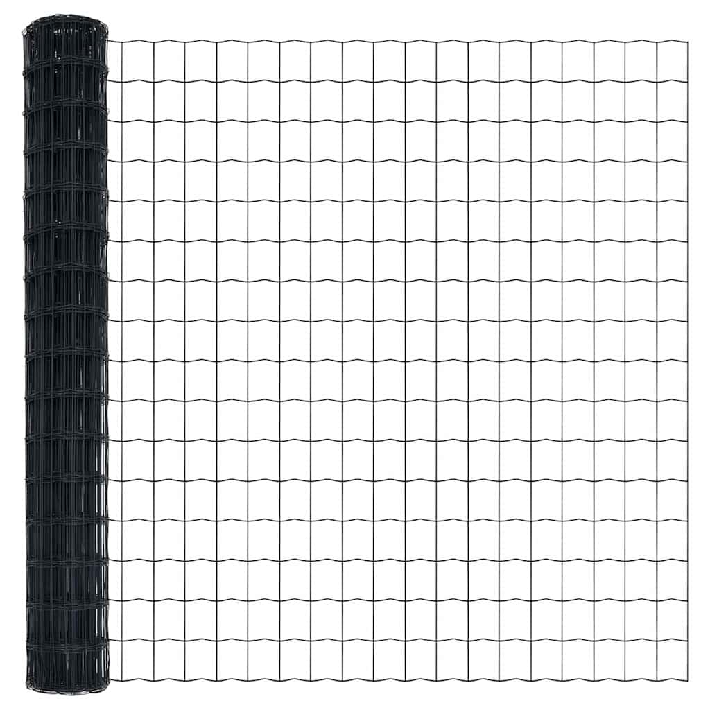 Euro Fence Grey 1.6 x 10 m PVC-coated iron