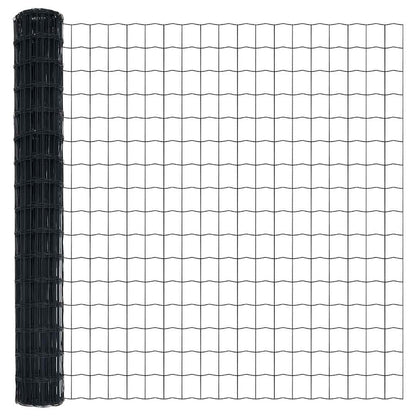 Euro Fence Grey 1.6 x 10 m PVC-coated iron