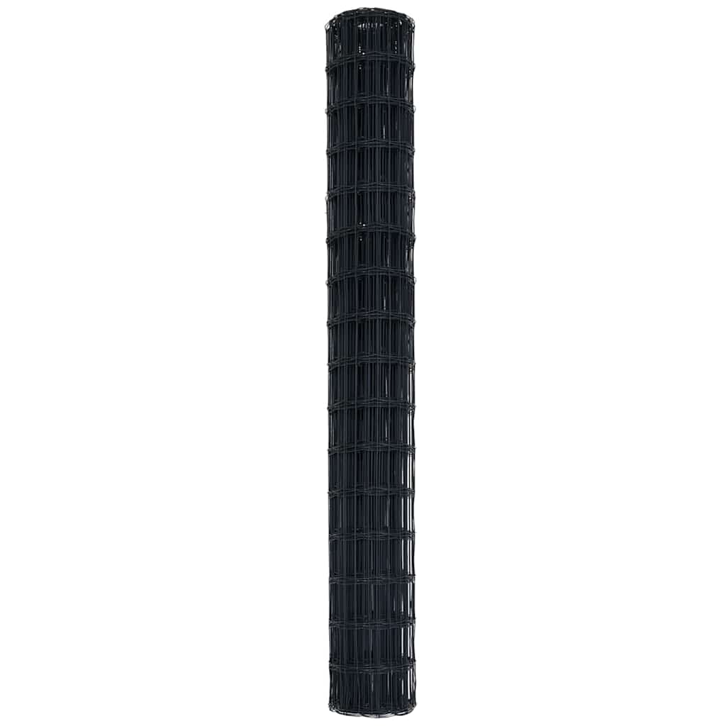 Euro Fence Grey 1.6 x 10 m PVC-coated iron