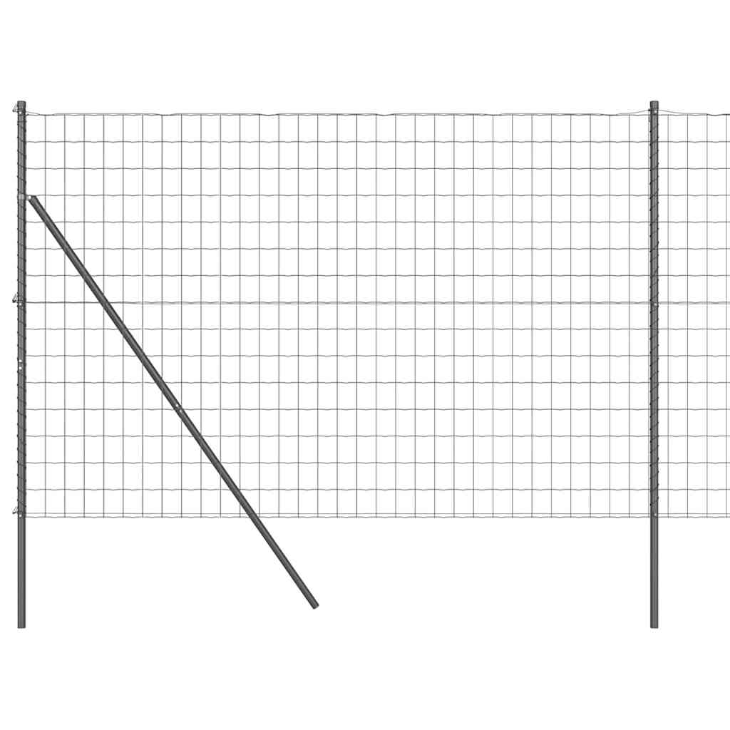 Euro Fence Grey 1.6 x 10 m PVC-coated iron