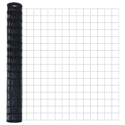Euro Fence Grey 1.6 x 10 m PVC-coated iron