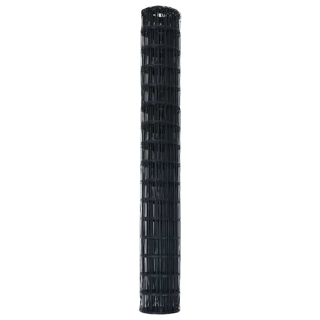 Euro Fence Grey 1.6 x 10 m PVC-coated iron