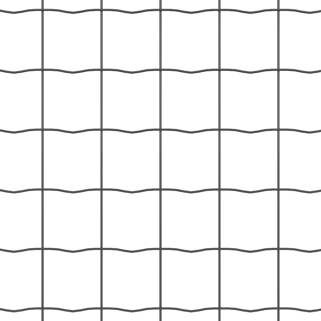 Euro Fence Grey 0.6 x 50 m PVC-coated iron