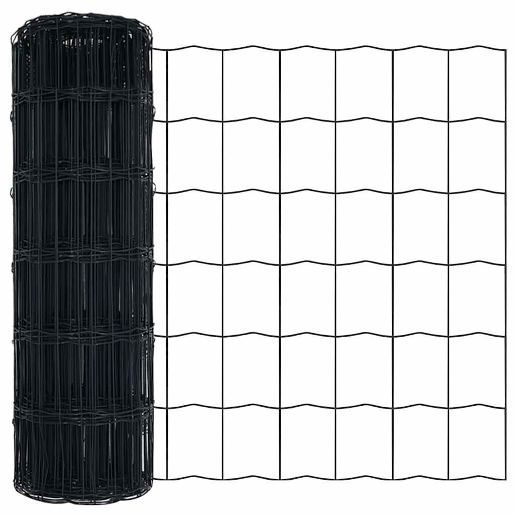 Euro Fence Grey 0.4 x 50 m PVC-coated iron