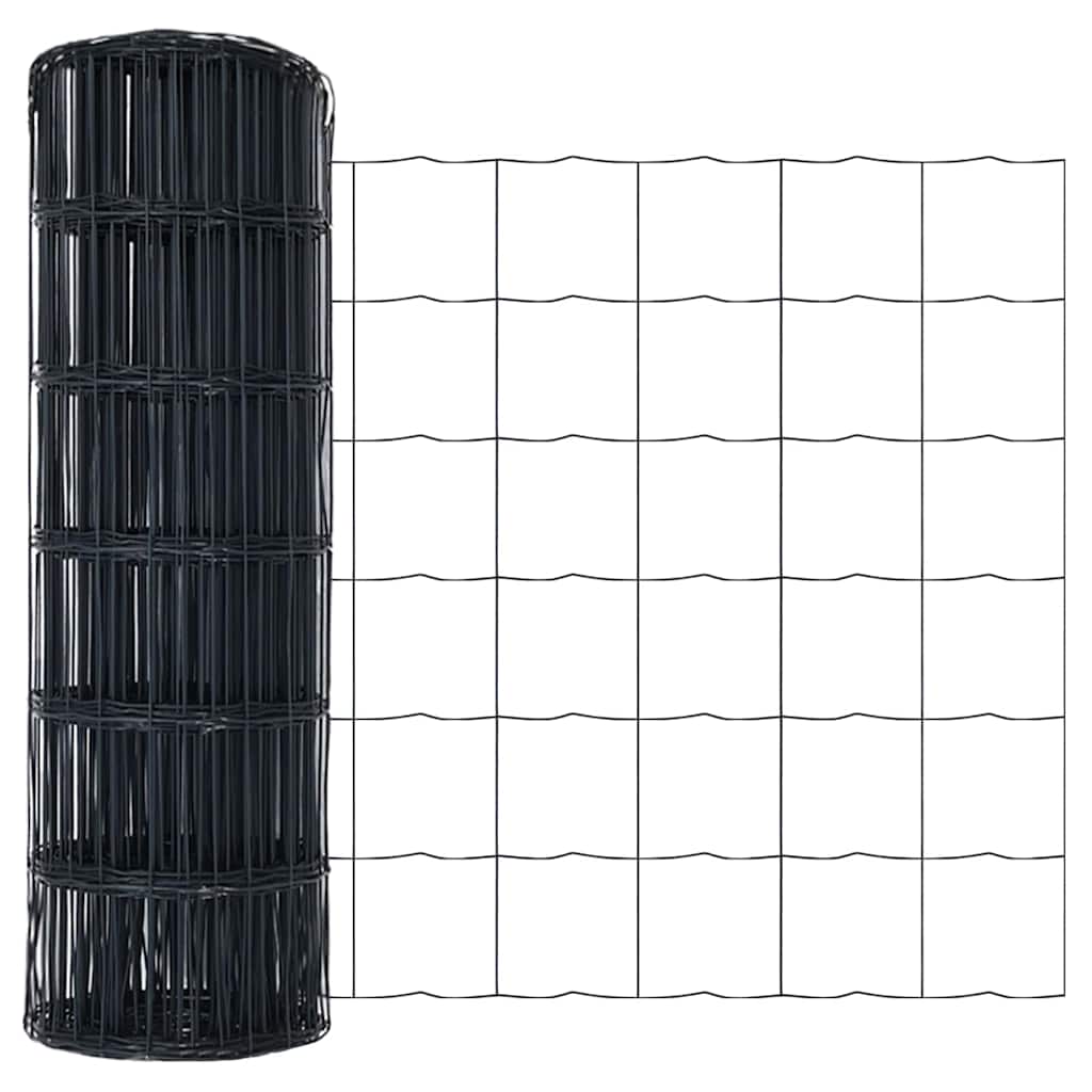 Euro Fence Grey 0.4 x 50 m PVC-coated iron