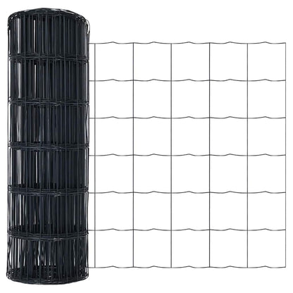 Euro Fence Grey 0.4 x 50 m PVC-coated iron
