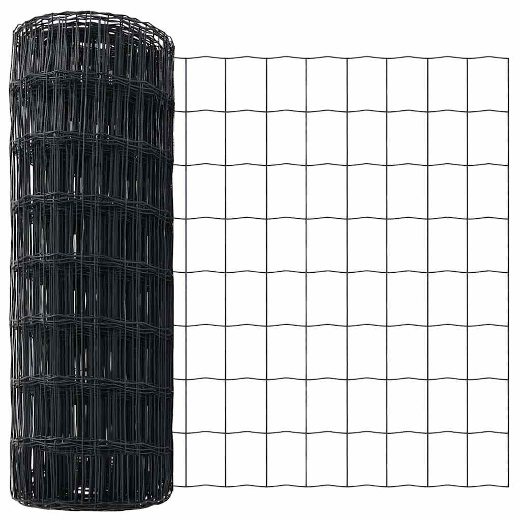 Euro Fence Grey 0.6 x 10 m PVC-coated iron
