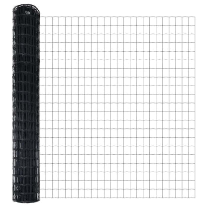 Euro Fence Black 1.6 x 10 m PVC-coated iron