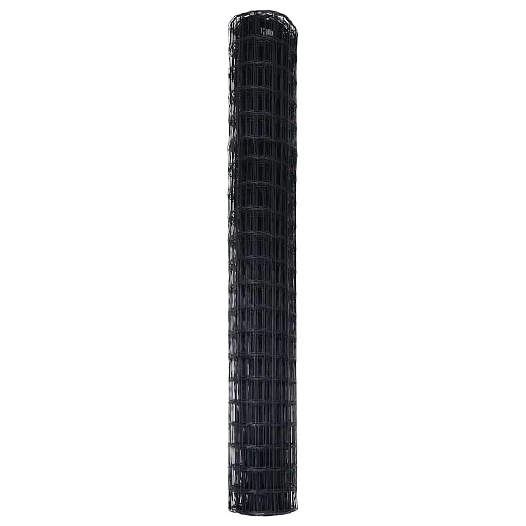Euro Fence Black 1.6 x 10 m PVC-coated iron