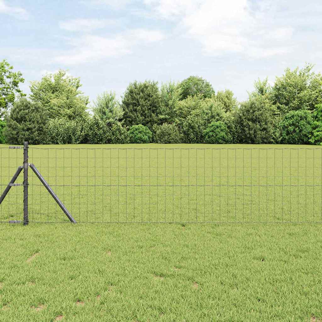 Euro Fence Grey 0.4 x 50 m PVC-coated iron