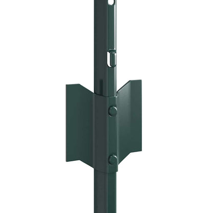 Fence Posts Height Adjustable Manual 44 pcs Green 80 cm Steel