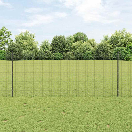 Fence Posts Height Adjustable Manual 88 pcs Grey 140 cm Steel