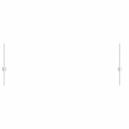 Fence Posts Height Adjustable Manual 44 pcs Silver 80 cm Steel