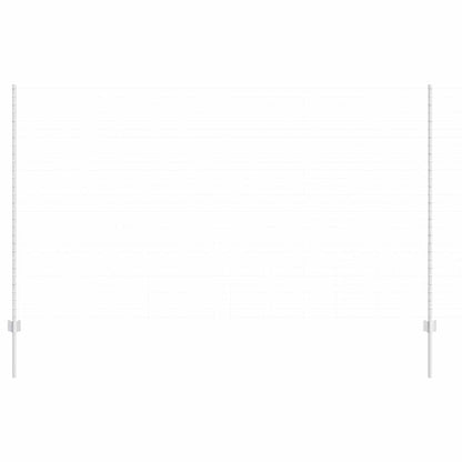 Fence Posts Height Adjustable Manual 88 pcs Silver 200 cm Steel