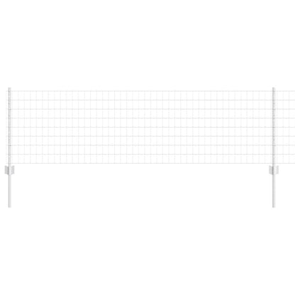 Fence with Posts Silver 0.6 x 10 m Steel
