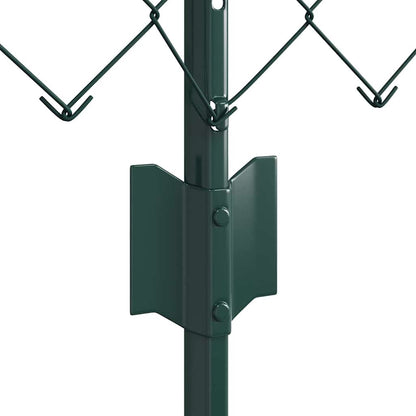 Fence with Posts Green 0.6 x 25 m Steel