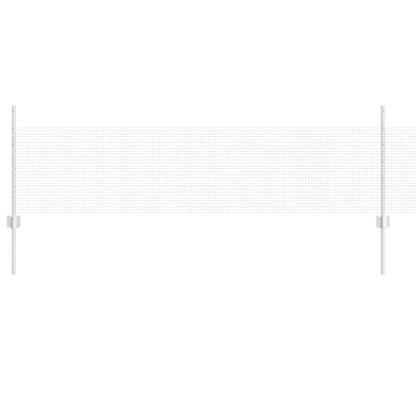 Fence with Posts Silver 0.5 x 10 m Steel