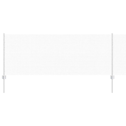 Fence with Posts Silver 0.8 x 10 m Steel