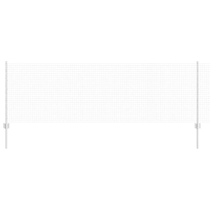 Fence with Posts Silver 0.8 x 10 m Steel