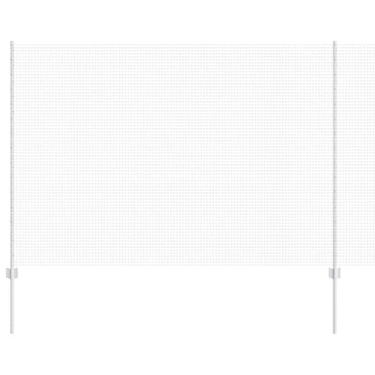 Fence with Posts Silver 1.5 x 10 m Steel