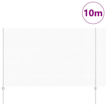 Fence with Posts Silver 1.5 x 10 m Steel