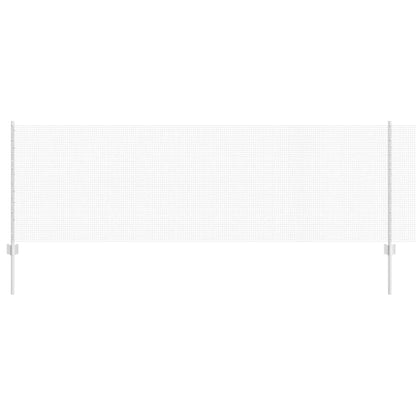 Fence with Posts Silver 0.8 x 25 m Steel
