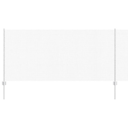 Fence with Posts Silver 1 x 25 m Steel